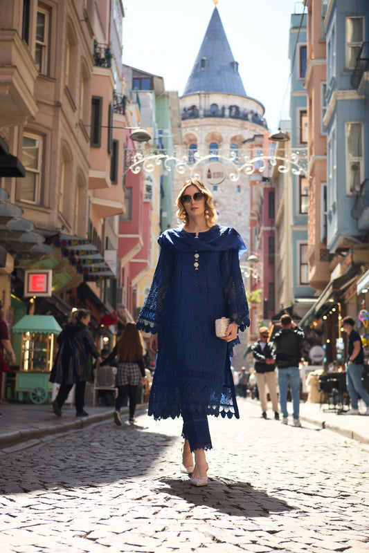 KEYA-EMBROIDERED LAWN 3 PCS (HG-01)