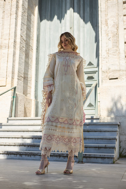 IVY-EMBROIDERED LAWN 3 PCS (HG-03)